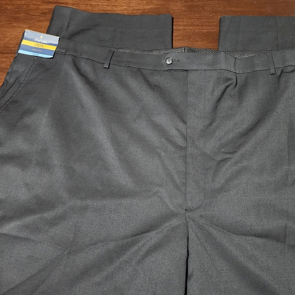 Stafford Big & Tall Flat Front Dress Pants 58x32 - Picture 1 of 9